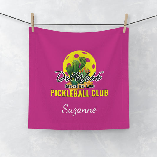 Del Webb Pickleball - Face Towel - Customize name