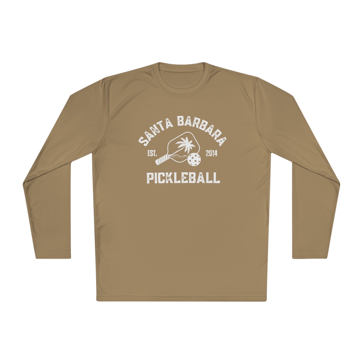 Santa Barbara Pickleball - Dark colors- Unisex Lightweight Long Sleeve Tee Moisture Wicking