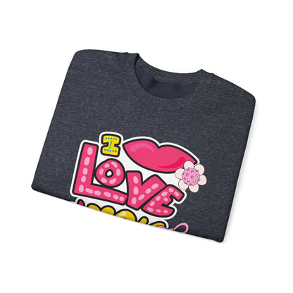 I love You & Pickleball Plush Crew 50/50