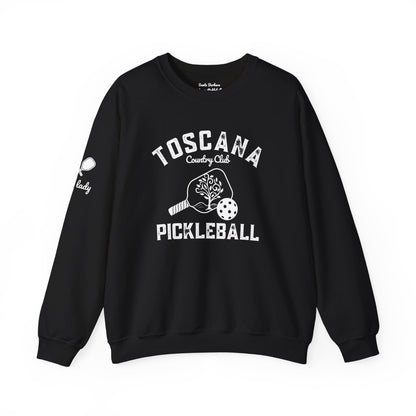 Custom name, back & sleeve (boss lady)-  Toscana Pickleball Unisex Crew