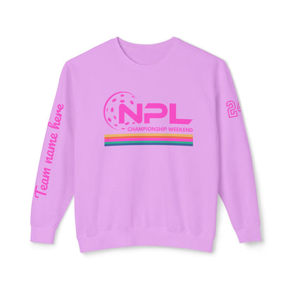 NPL RETRO Championship Weekend w/ Ribbon Unisex Lightweight Garment Dyed Crew