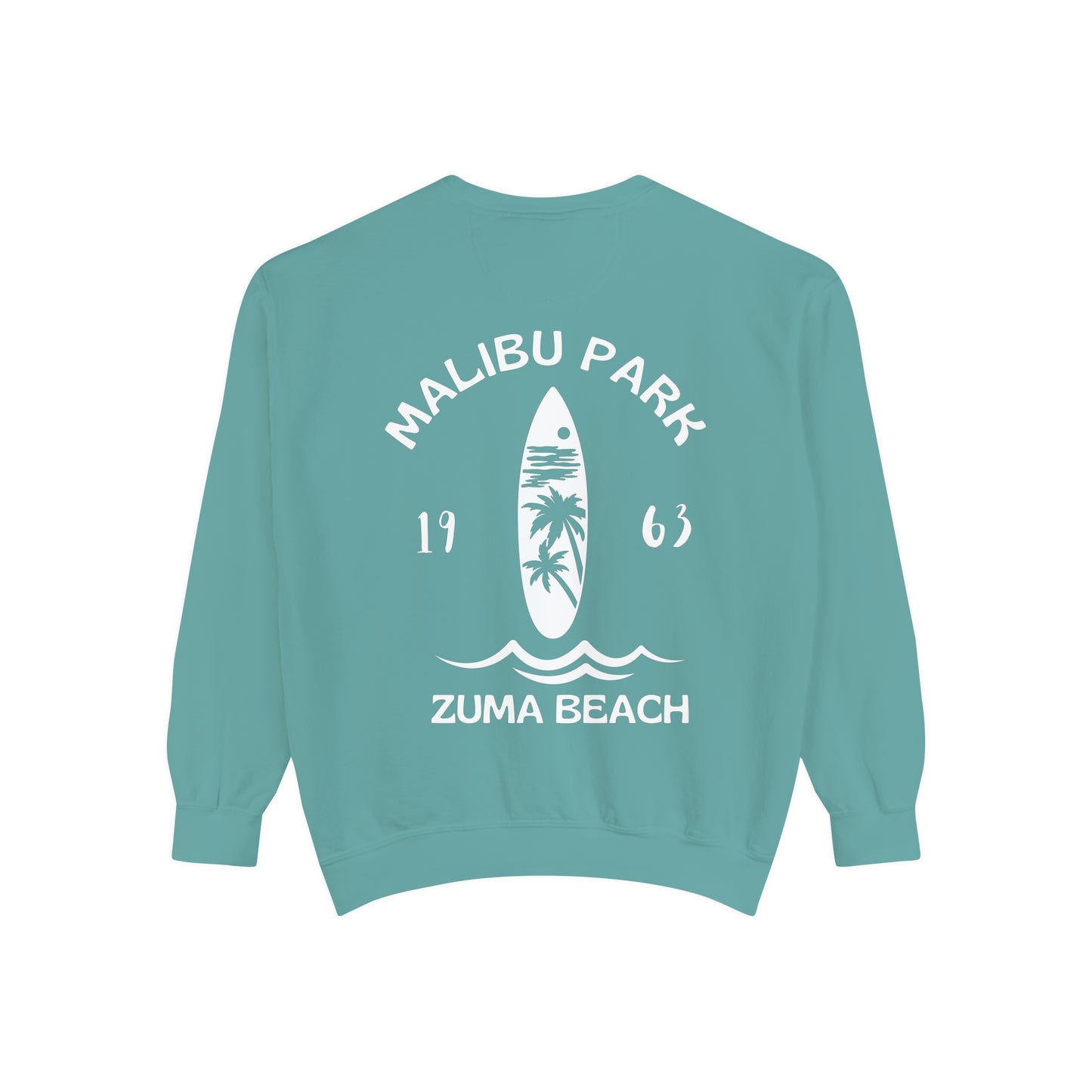 Malibu Park - Zuma Beach - Crew (Palm Tree Version) - Comfort Colors