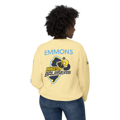 Princeton Bruisers Garment Dyed Customized Beach Crew. Customize back