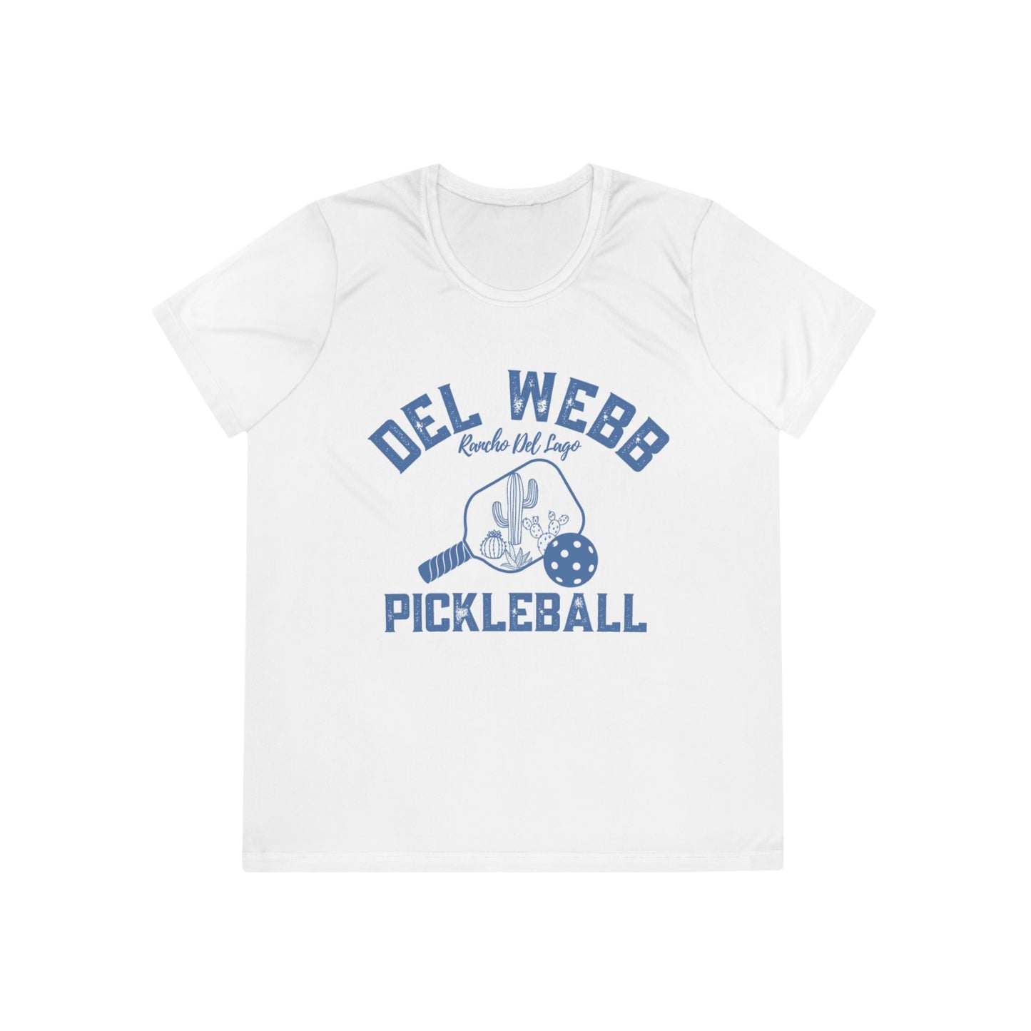 Del Webb Pickleball - Moisture Wicking, SPF 40, Ladies Competitor Tee