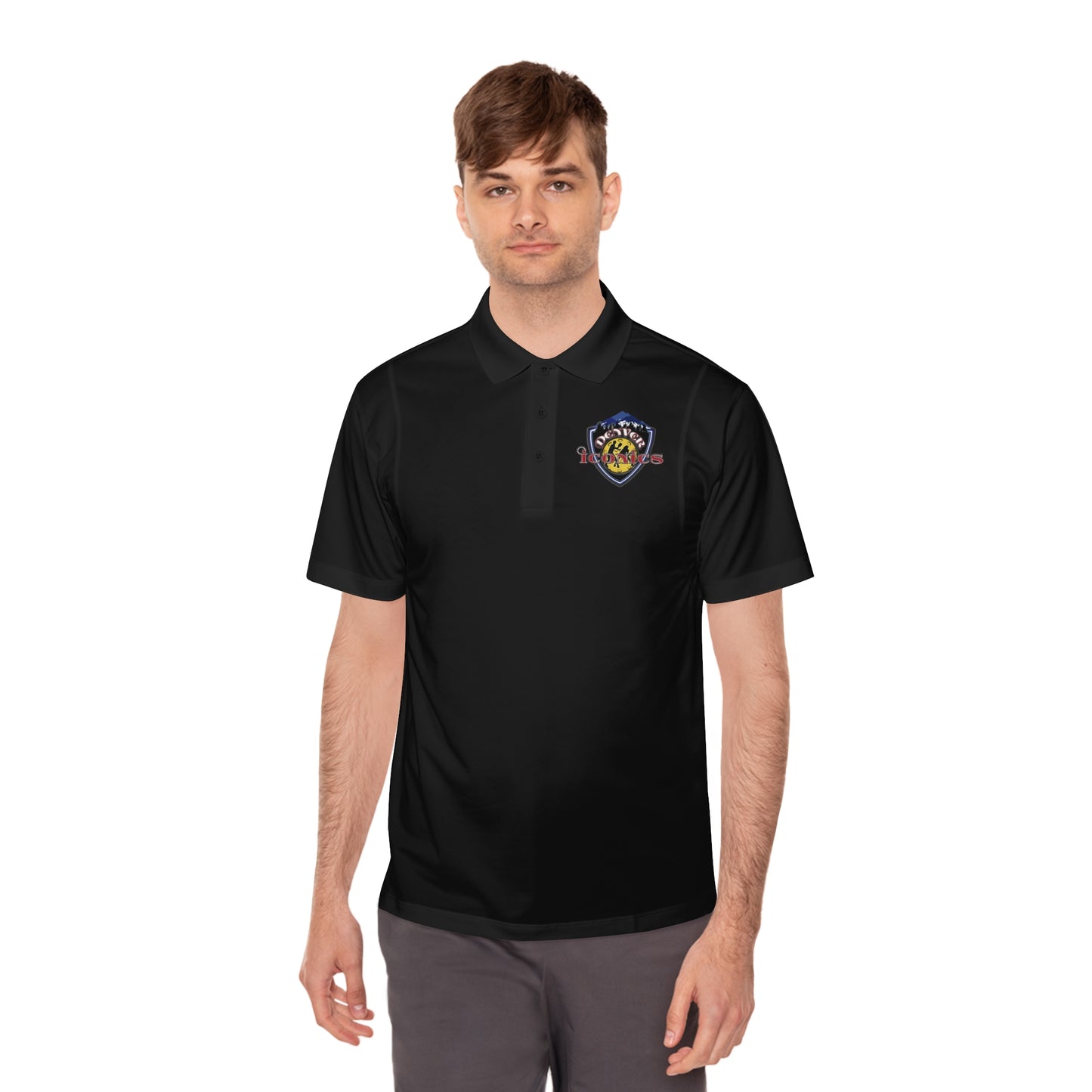 Denver Iconics NPL Team Men's Moisture Wicking, Sport Polo Shirt