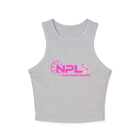 NPL Championship Weekend w/ ribbon -Women's Micro Rib Racer Tank Top