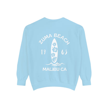 Zuma Beach Crew (Hibiscus version) Sweatshirt - Comfort Colors