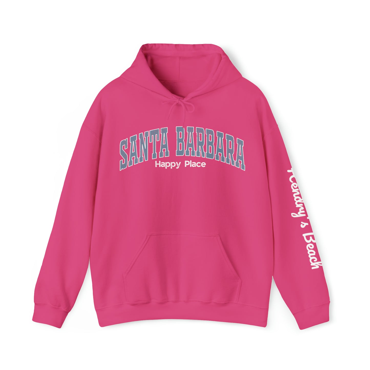 Santa Barbara Happy Place - Hoodie (add custom beach name in notes)