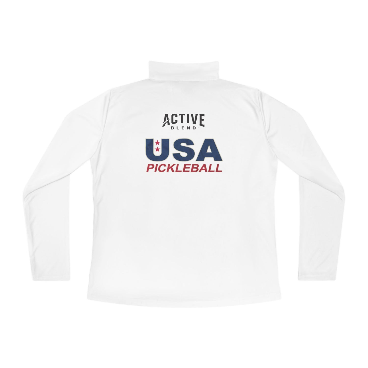 Team USA Ladies Quarter-Zip SPF 40 Moisture Wicking - 2 sided logo