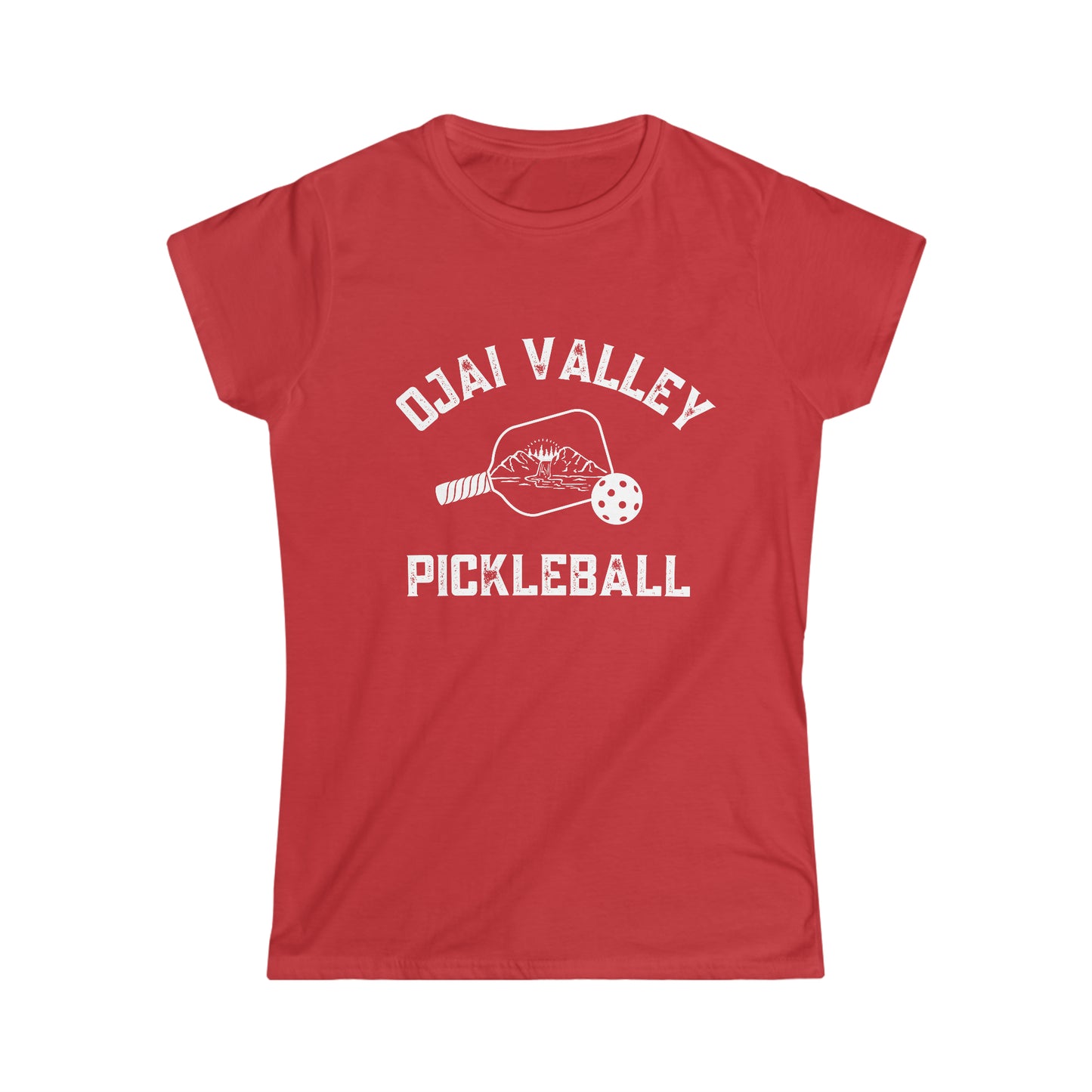 Ojai Valley Pickleball Women's Softstyle Tee