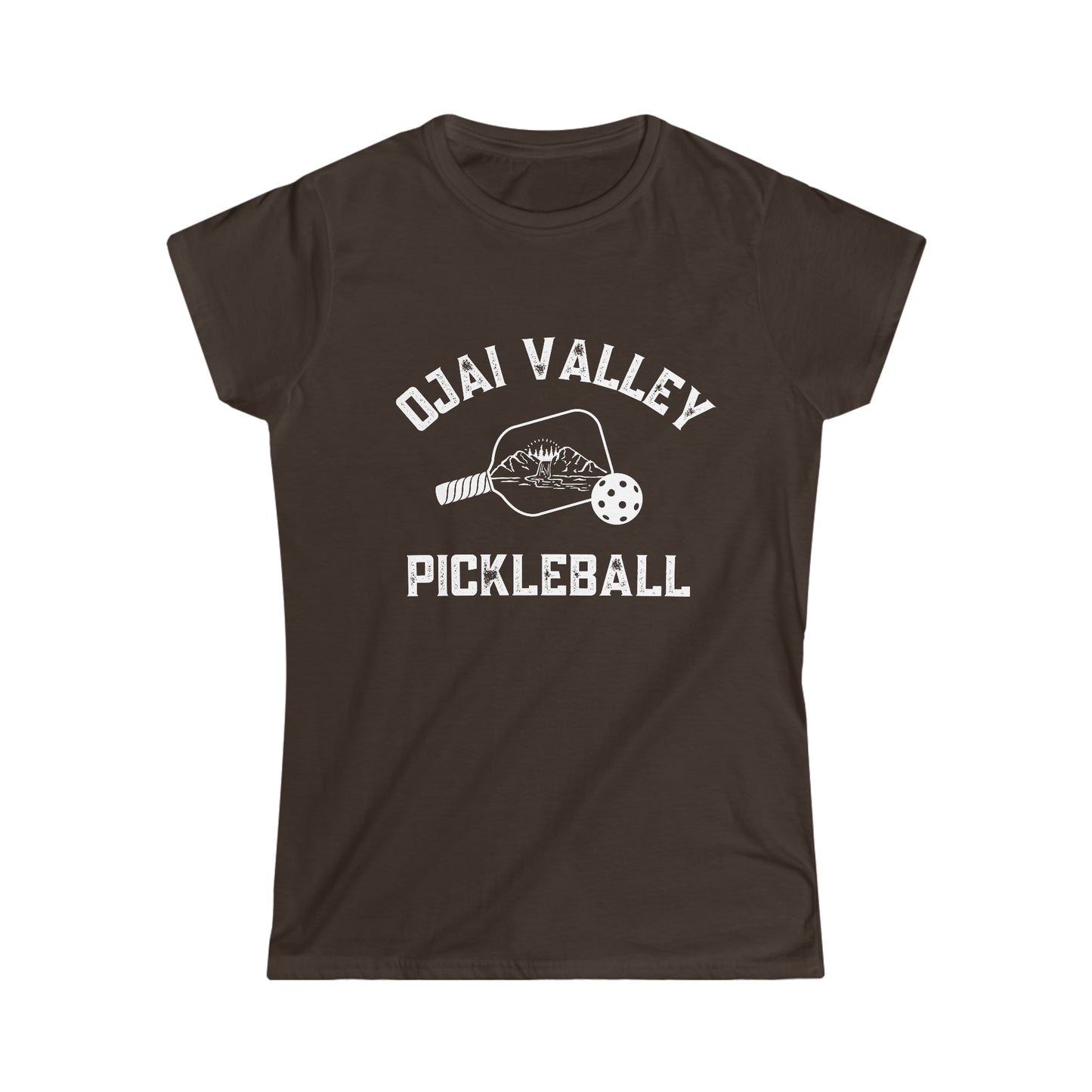 Ojai Valley Pickleball Women's Softstyle Tee