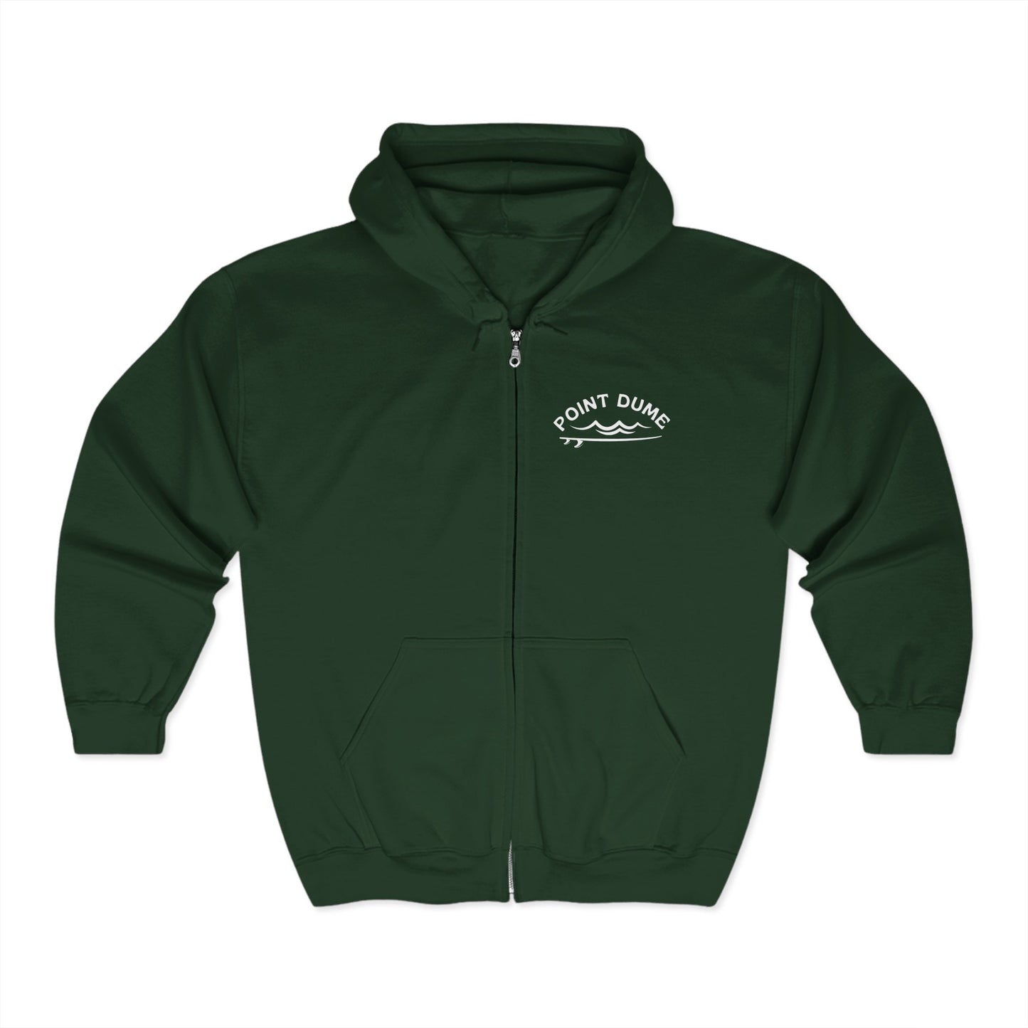 1959 Point Dume Surf Hoodie - Unisex Full Zip Sweatshirt