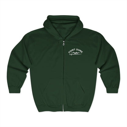 1959 Point Dume Surf Hoodie - Unisex Full Zip Sweatshirt