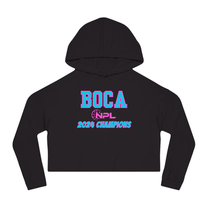 BOCA NPL ‘24 Champion’s Women’s Cropped Hoodie 80% cotton