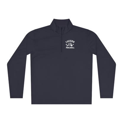 Tucson Pickleball - Unisex Quarter-Zip Pullover - name on back