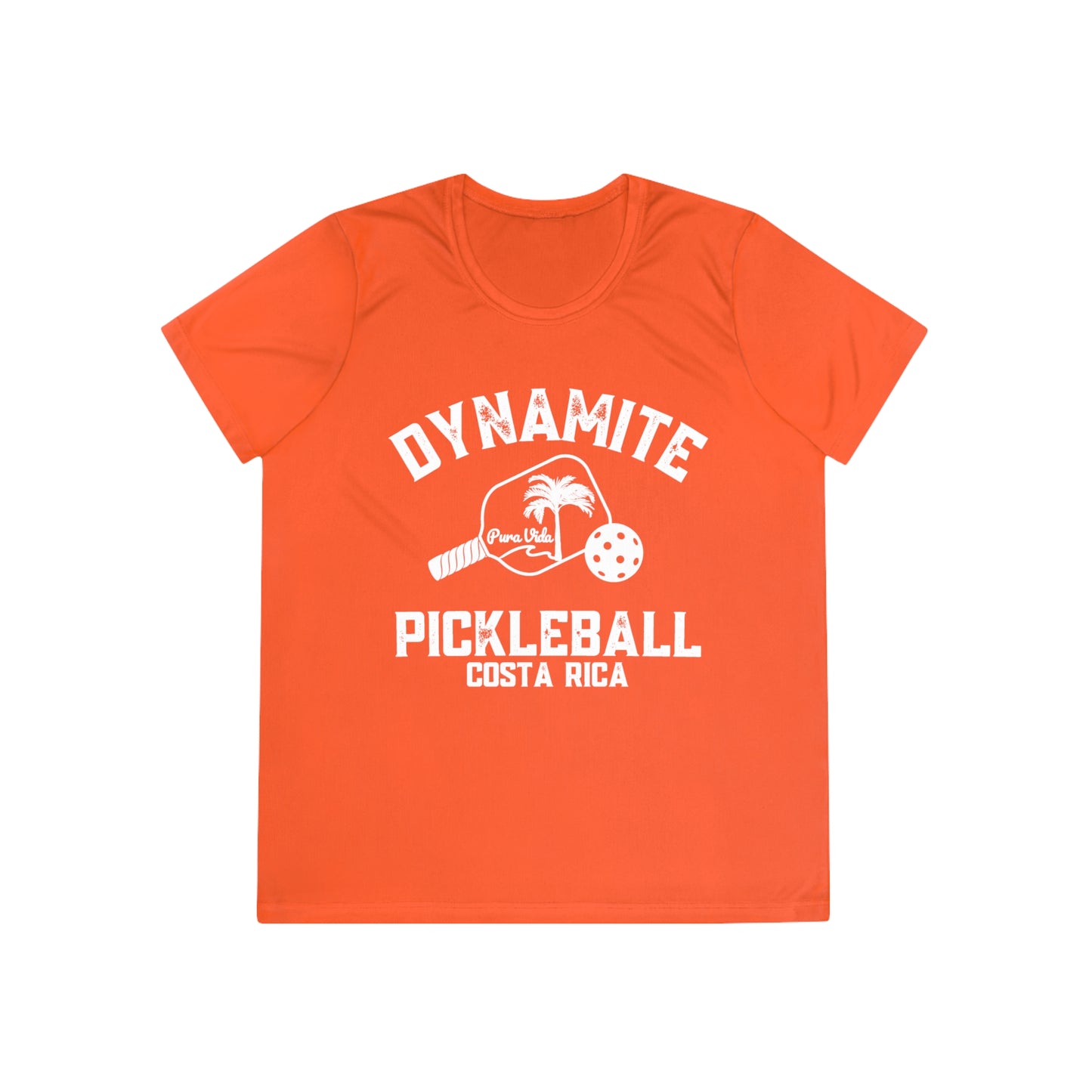 Pura Vida Ladies SPF 40 - moisture wicking Dynamite Pickleball Ladies Competitor Tee – Fun Tropical Sports Shirt