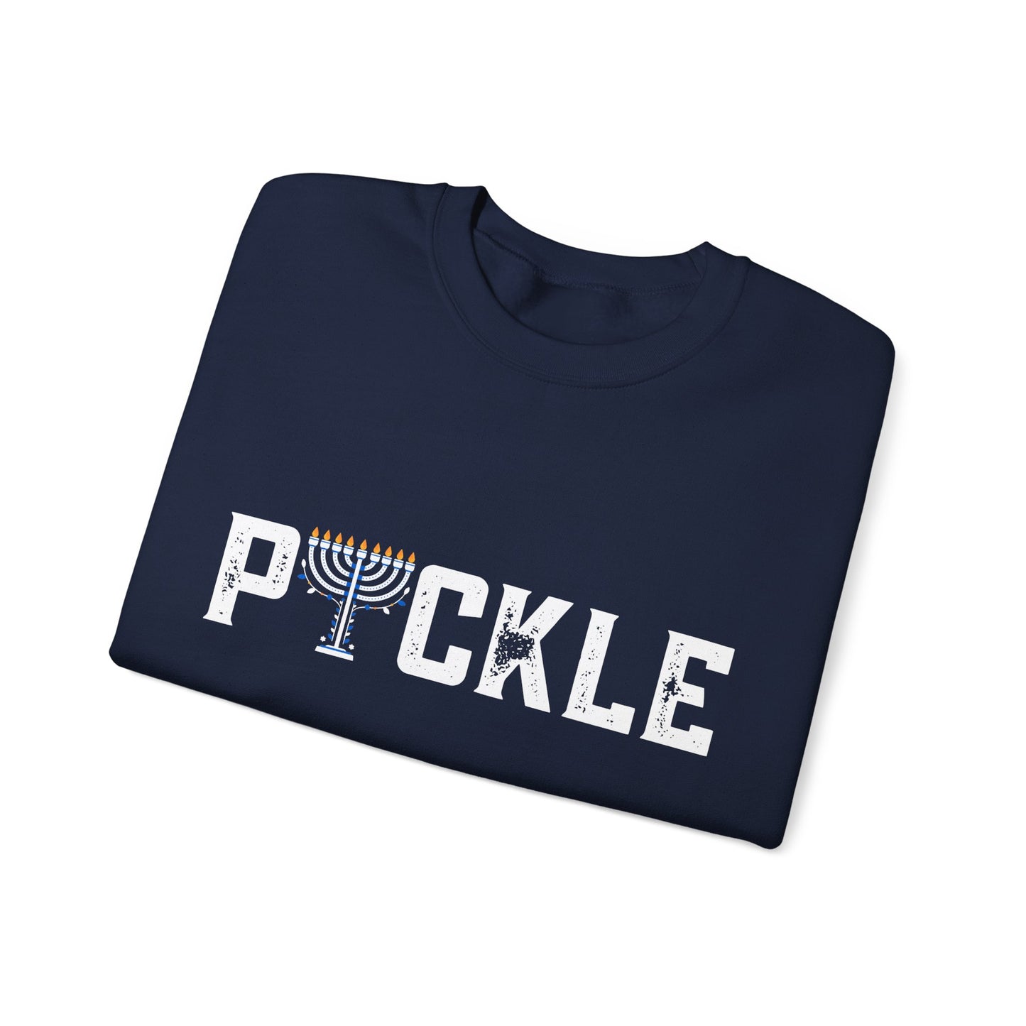 PICKLE Hanukkah Crew - Unisex, 50/50 plush - can add name to sleeve