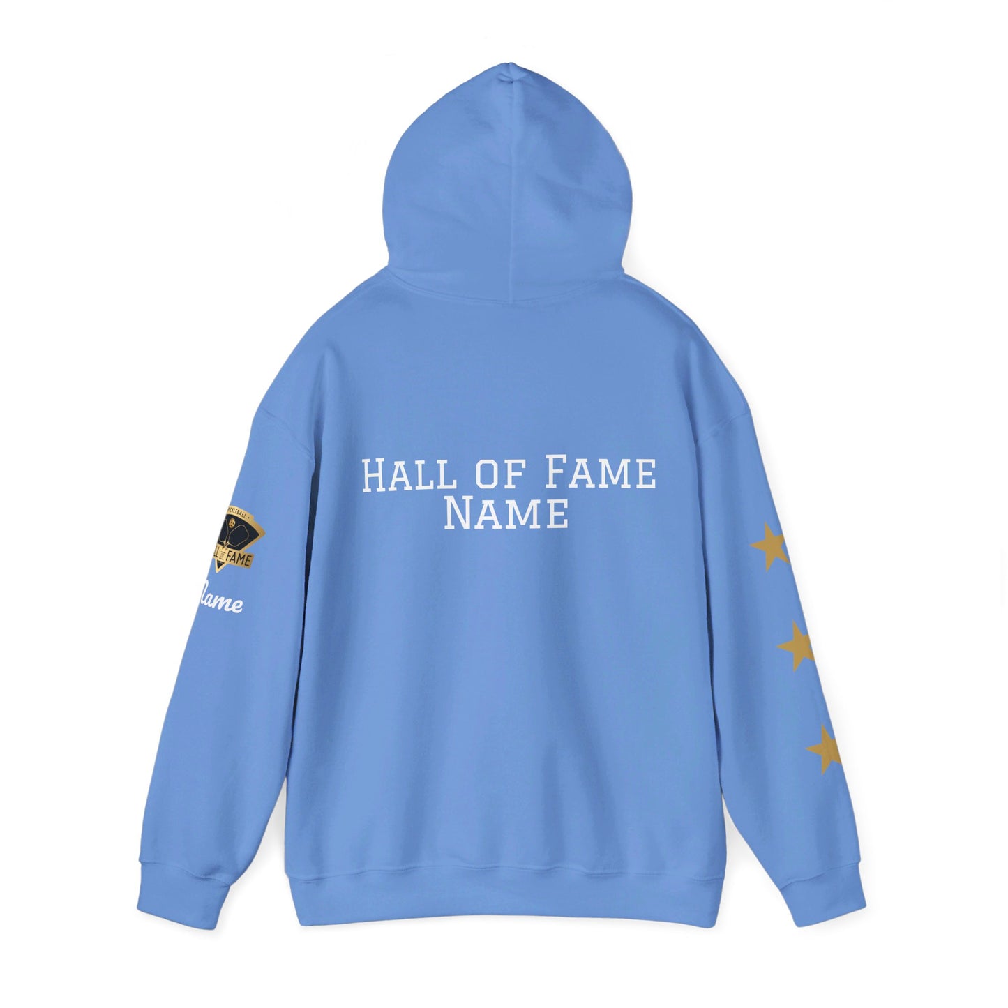 Pickleball Hall of Fame (RIFKIN example) - Hoodie - Customize Hall of Fame Name, or no name