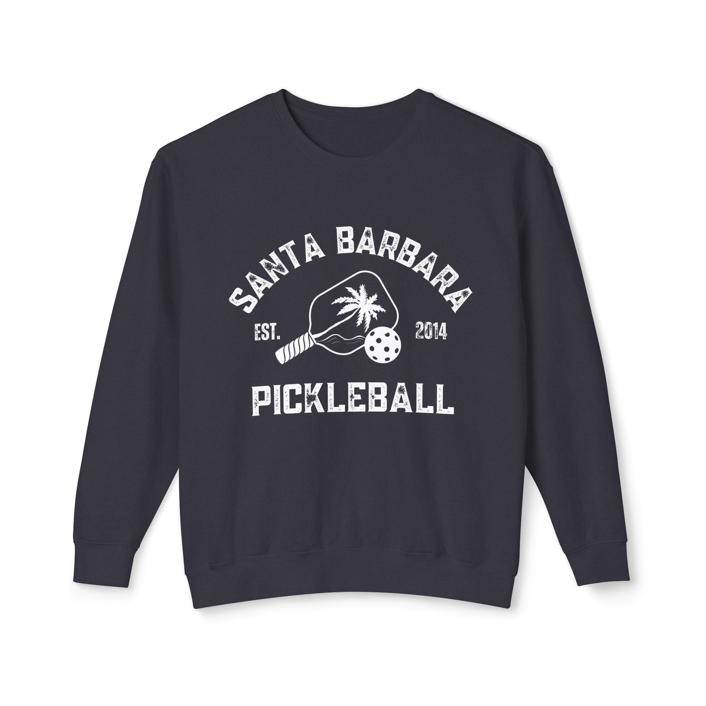 Santa Barbara Unisex Lightweight Crewneck Sweatshirt -can customize sleeve