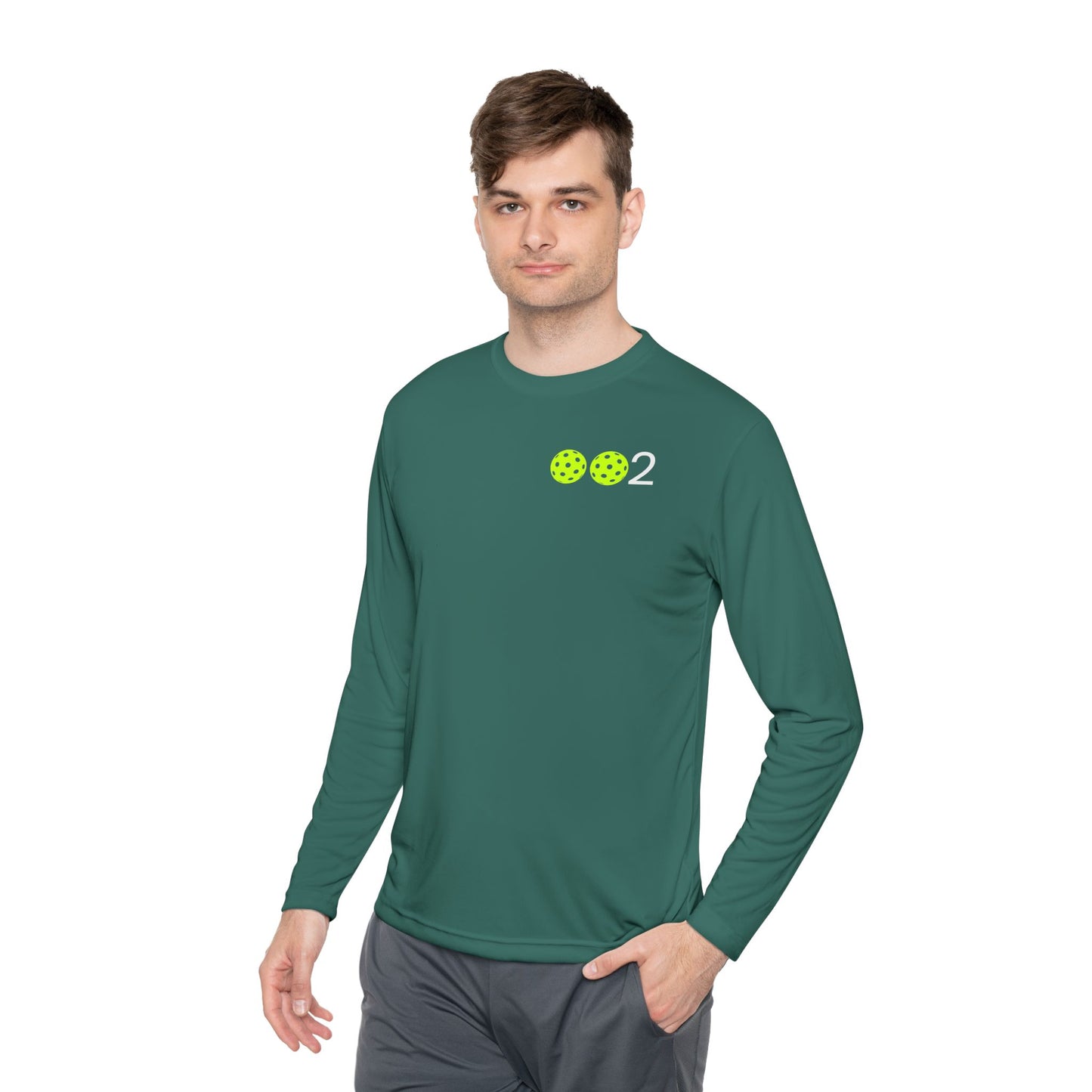 PICKLZ SPF 40 Men’s Cut/Unisex Moisture Wicking Lightweight Long Sleeve Tee - add your number in instructions