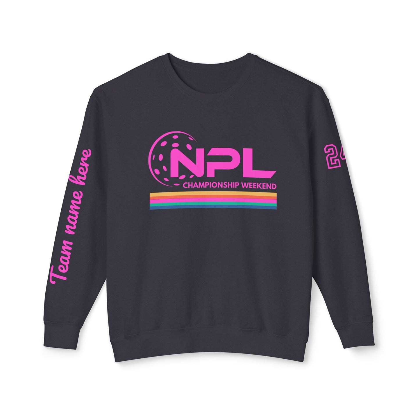 NPL RETRO Championship Weekend w/ Ribbon Unisex Lightweight Garment Dyed Crew