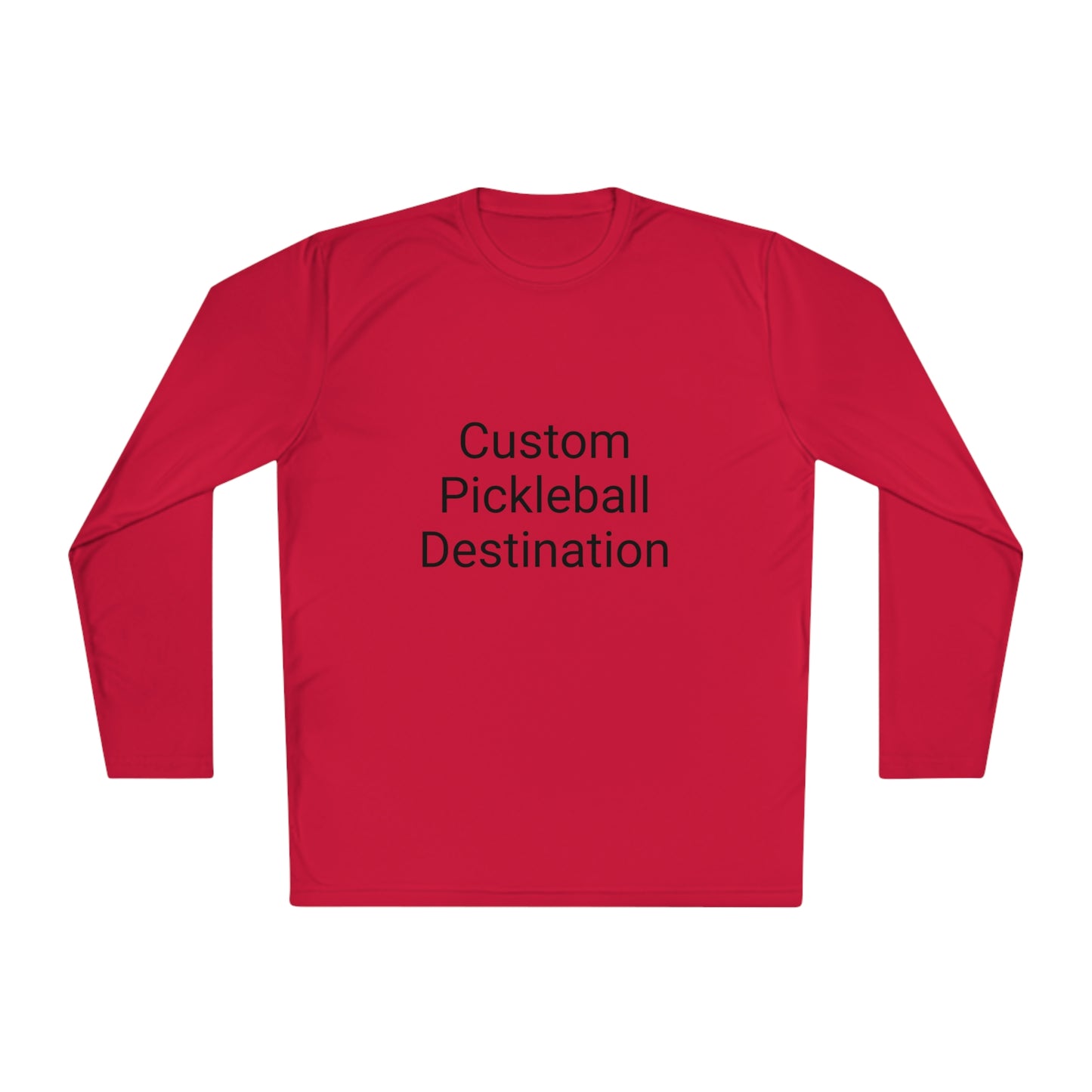 Custom Pickleball Destination - Lightweight Long Sleeve, Moisture Wicking, SPF 40