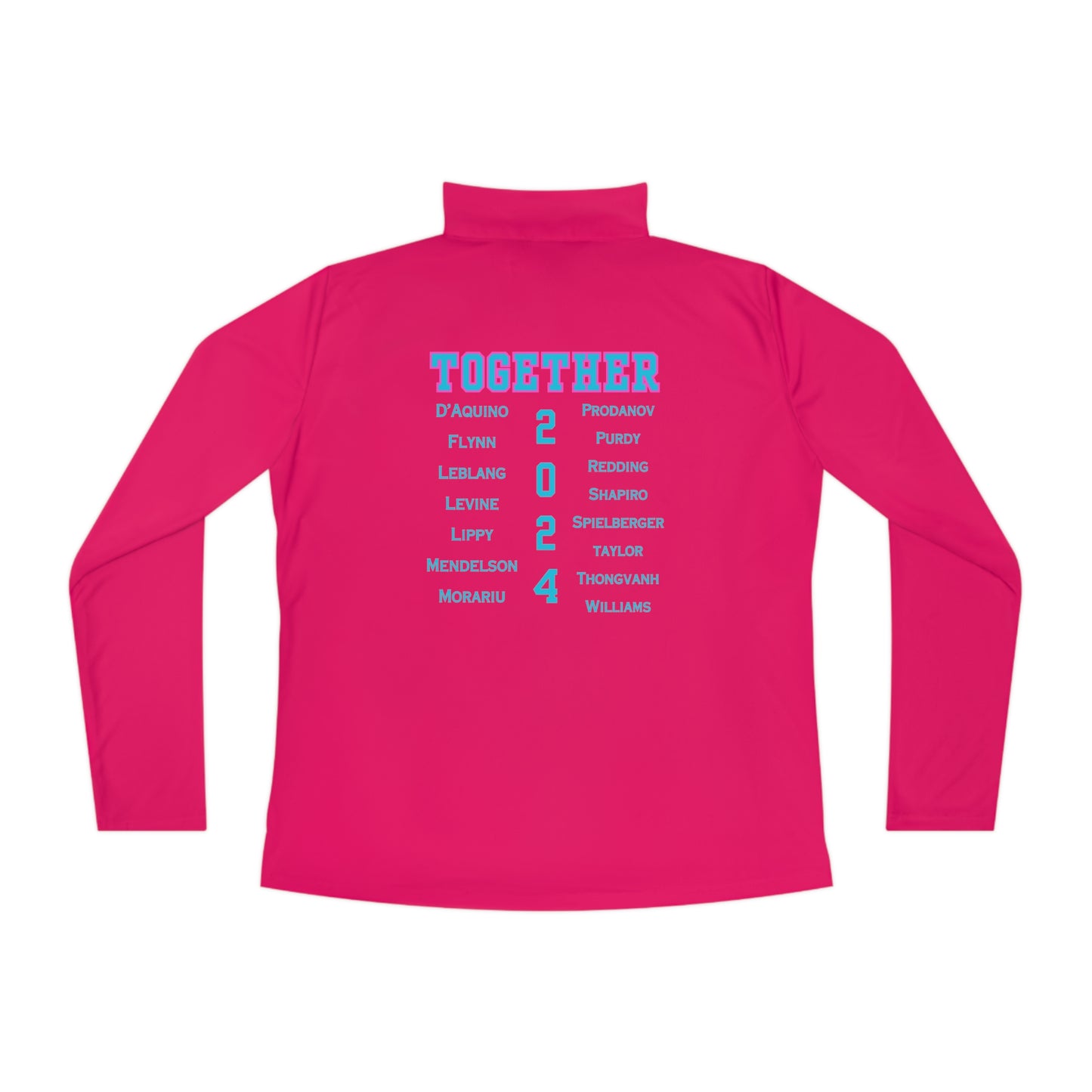 BOCA NPL ‘24 Champions - SPF 40/Ladies Quarter-Zip - Player’s names on back