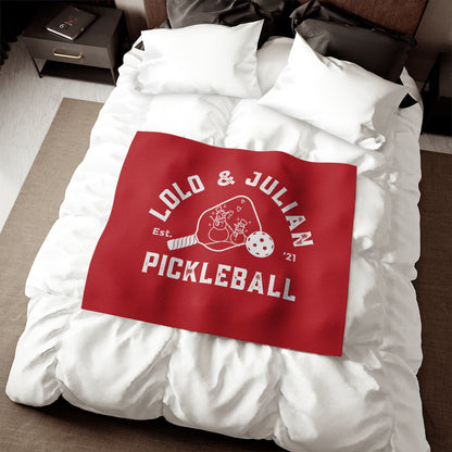 LoLo & Julian Sweatshirt Blanket