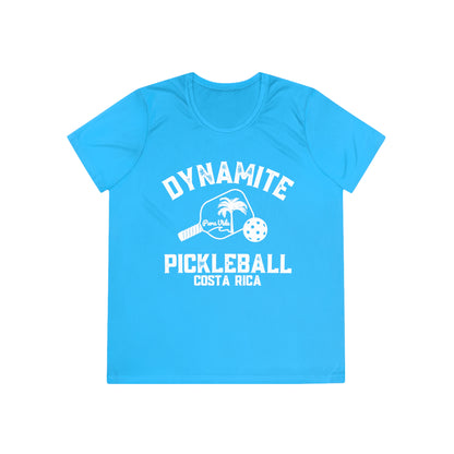 Pura Vida Ladies SPF 40 - moisture wicking Dynamite Pickleball Ladies Competitor Tee – Fun Tropical Sports Shirt