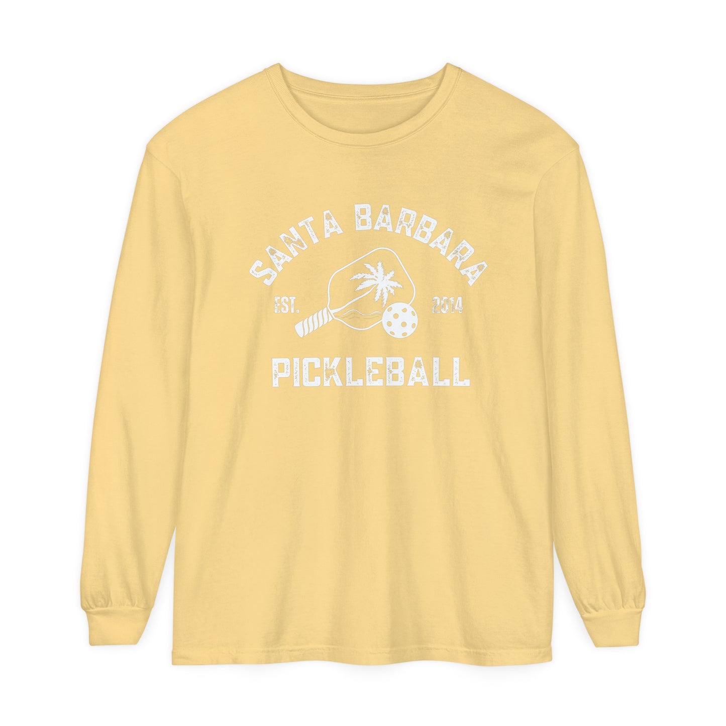 Santa Barbara Pickleball Unisex Garment-dyed Long Sleeve T-Shirt