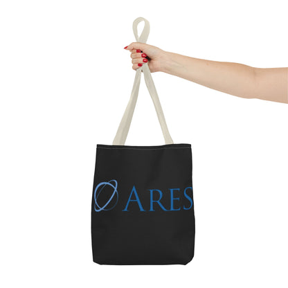 Ares Logo Tote Bag - Stylish Black Carryall for Everyday Use