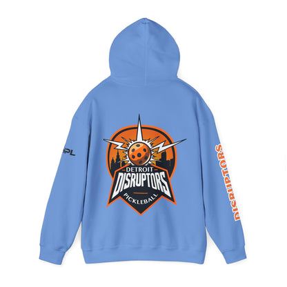 Detroit Disruptors Unisex Hoodie - Customize Sleeve or Back w/ Name - 50% cotton/poly (add in instructions)