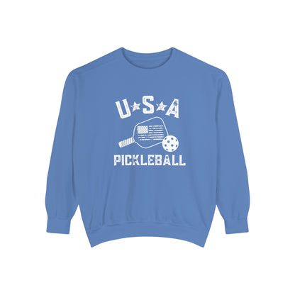 USA Pickelball Crew Sweatshirts - Comfort Colors