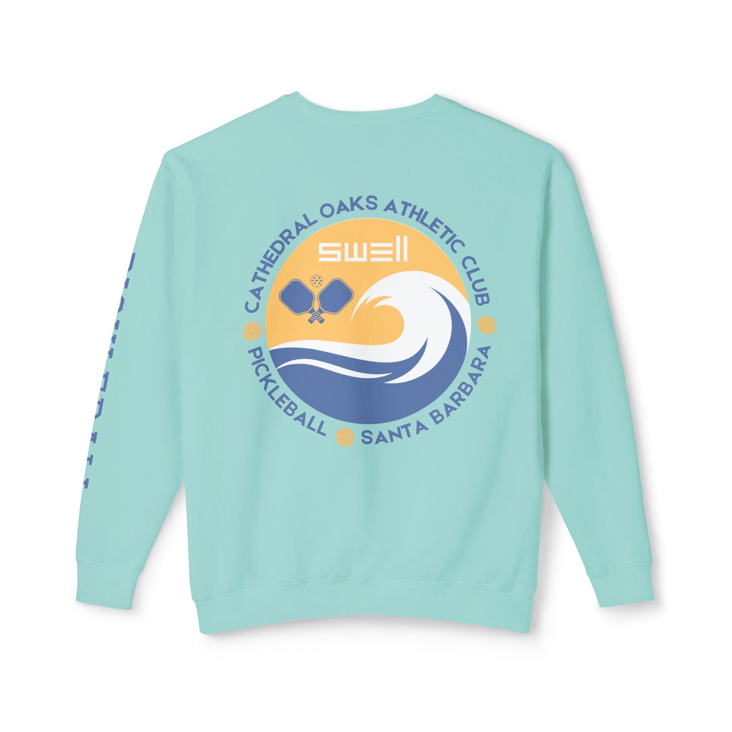 3 colors - SWELL Pickleball Garment Dyed -Unisex Lightweight Crew