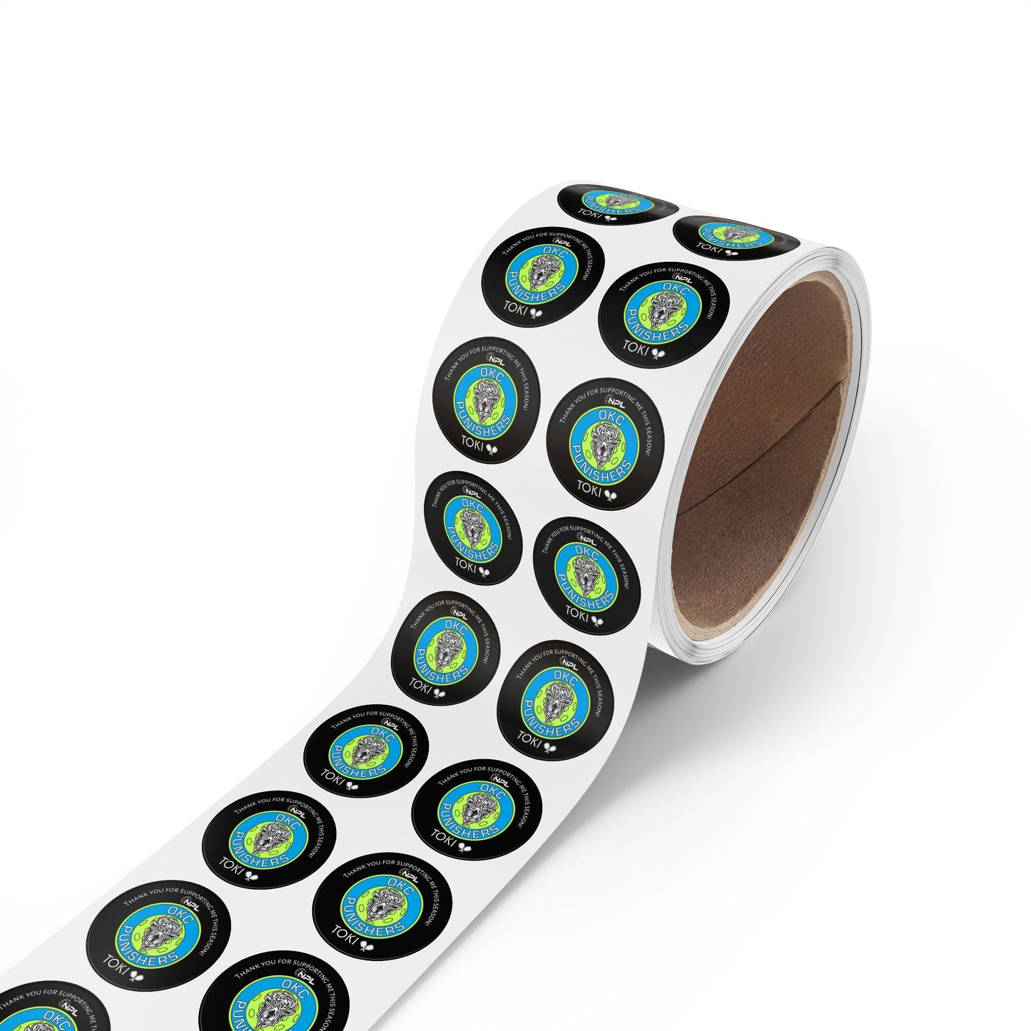 TOKI Custom OKC Roll of Stickers - Choose Quantity