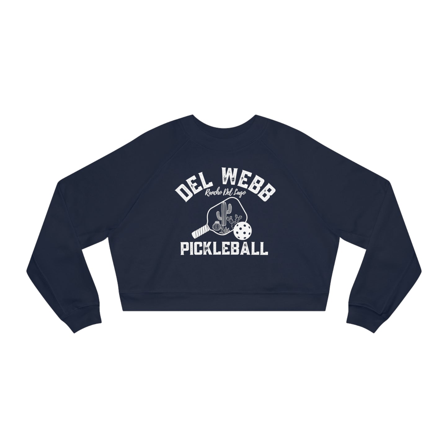 Del Webb Pickleball -Women's Cropped Fleece Pullover