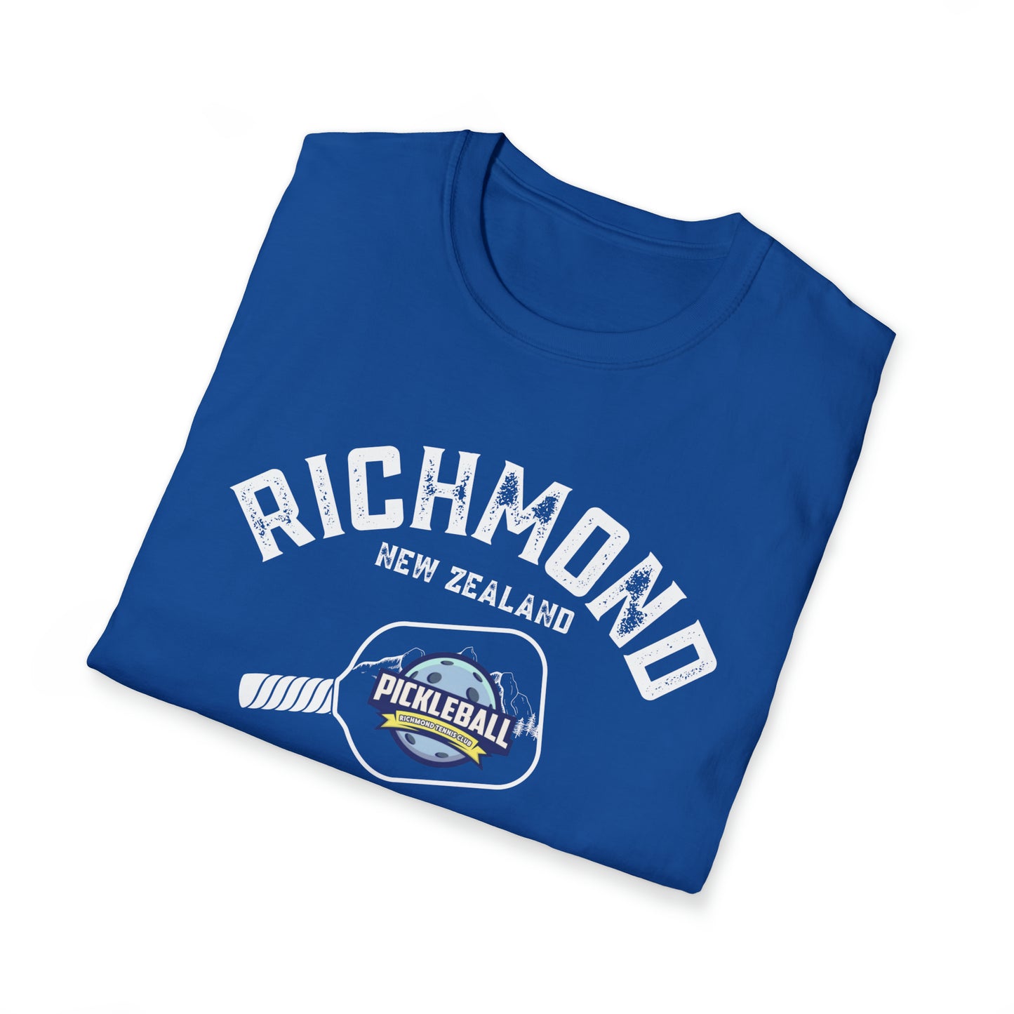 Richmond New Zealand Pickleball - Unisex Softstyle T-Shirt, 100% cotton