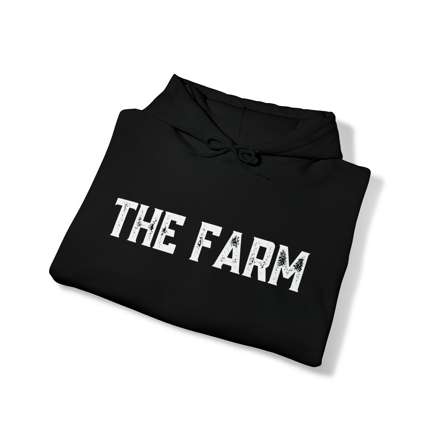 The Pickleball Farm Hoodie (Black) - The Farm front - customize sleeves