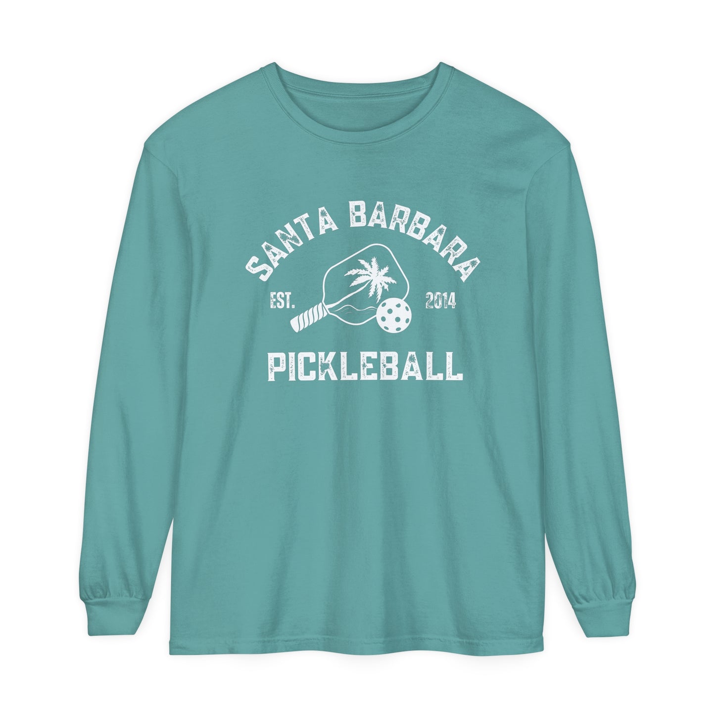 Santa Barbara Pickleball Unisex Garment-dyed Long Sleeve T-Shirt