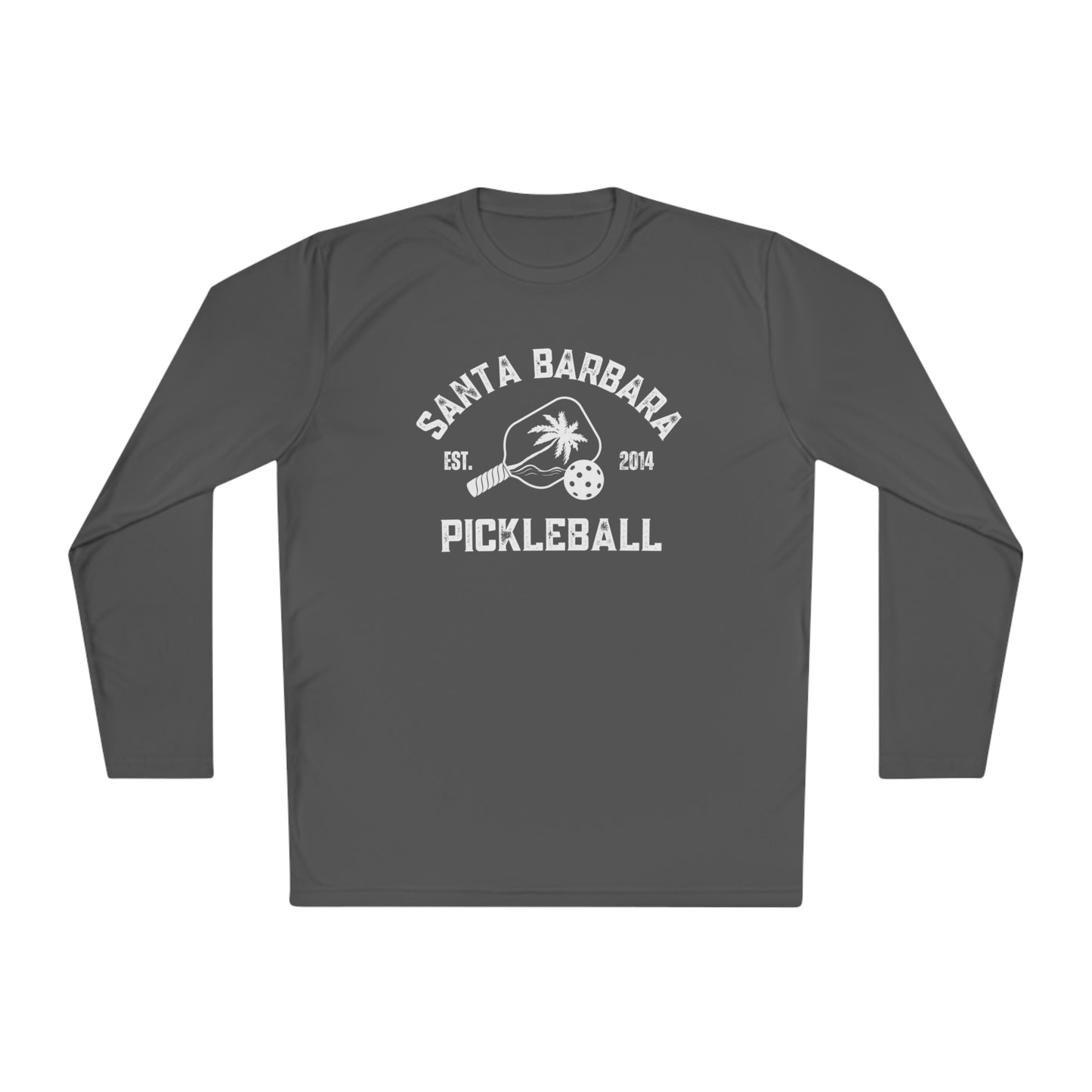 Santa Barbara Pickleball - Dark colors- Unisex Lightweight Long Sleeve Tee Moisture Wicking