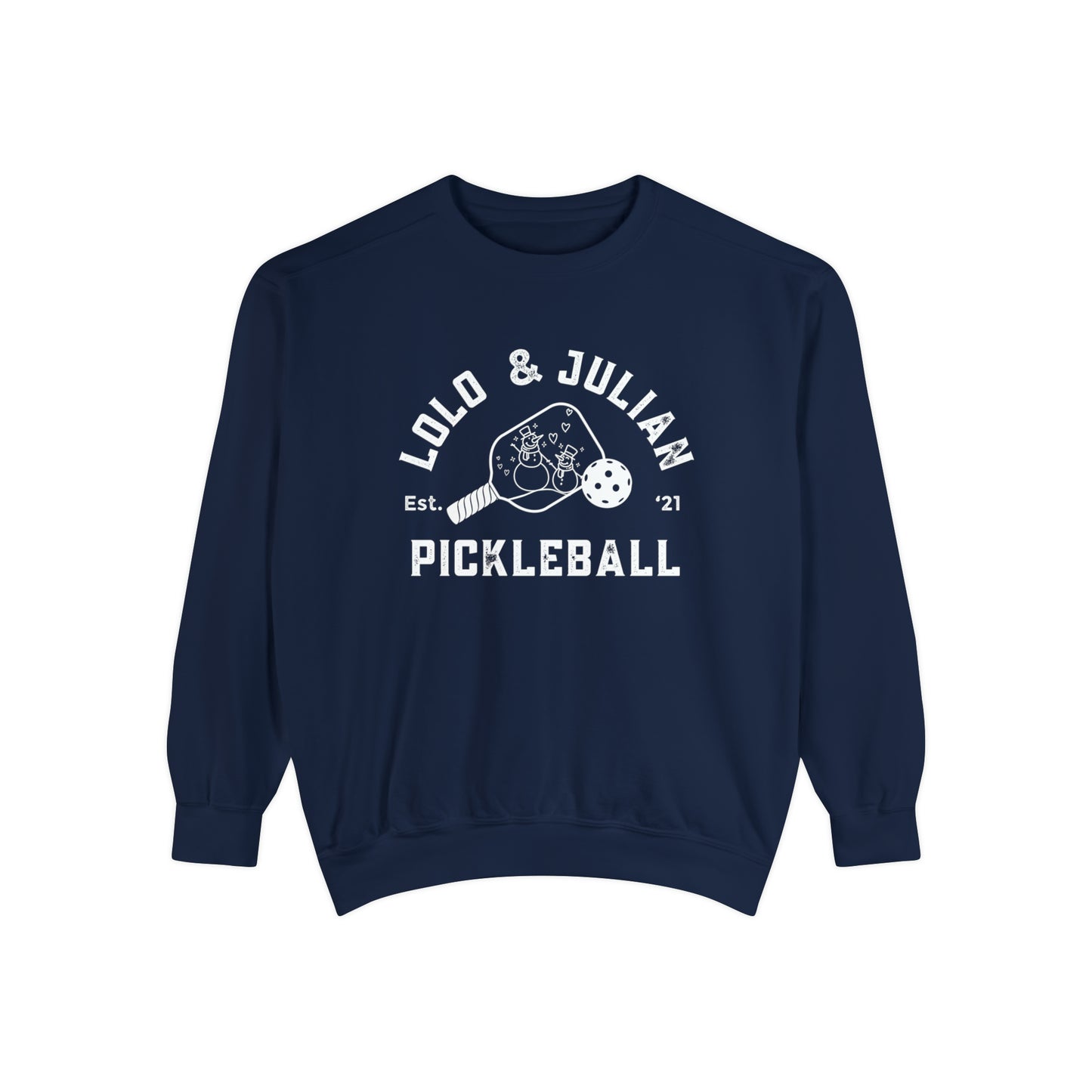 Beachy LOLO & Julian Snowman Pickleball Crew - Comfort Colors