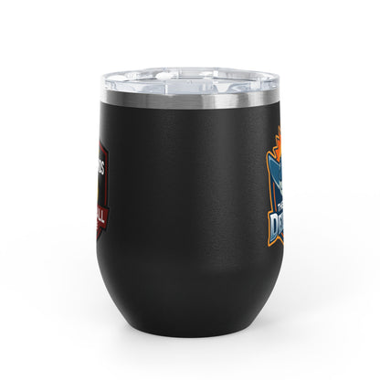 The Del Rays/US Legends Pickleball 2- sided logo Wine Tumbler, 12oz