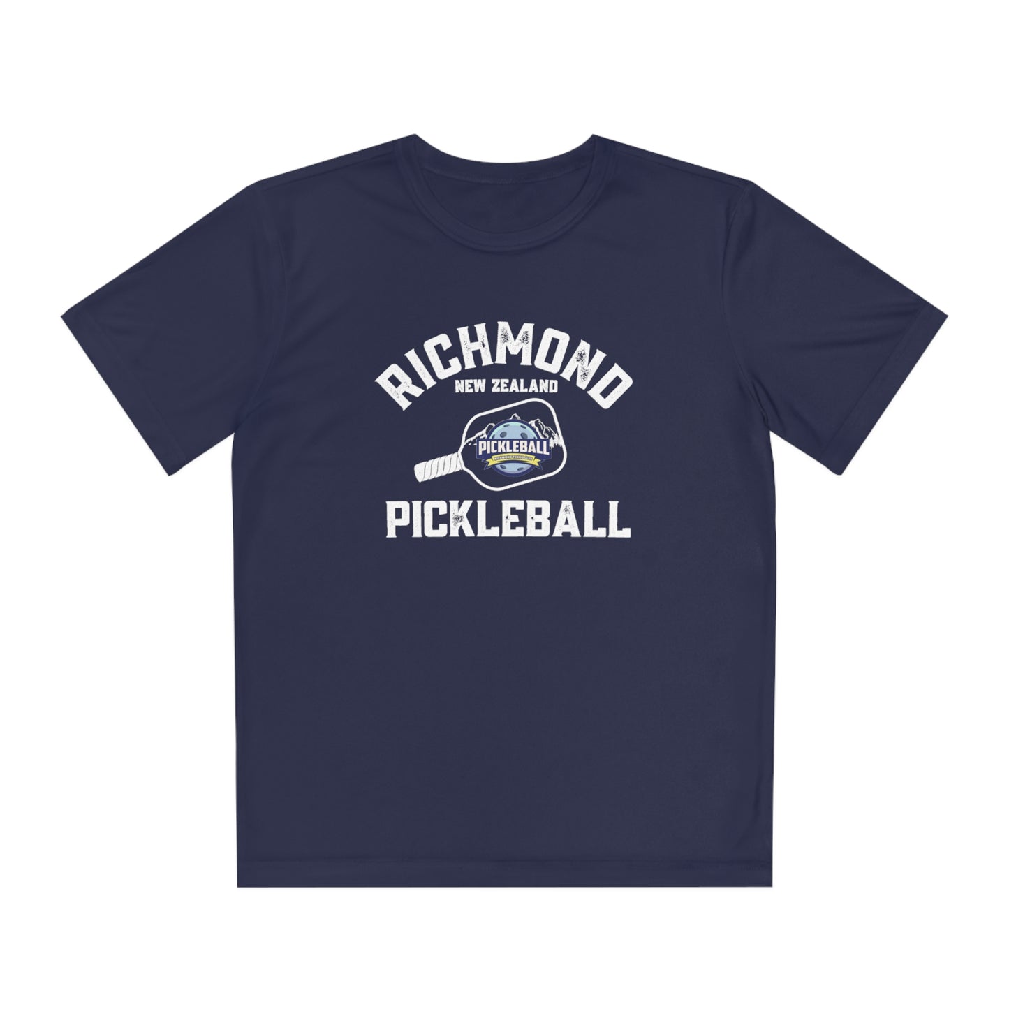 Richmond New Zealand Pickleball - Youth Competitor Tee Moisture Wicking - SPF 40