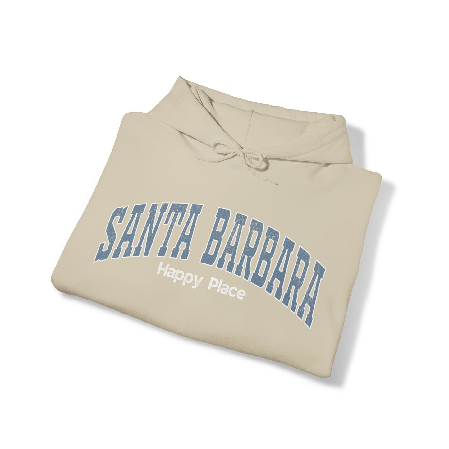 Santa Barbara Happy Place - Hoodie (add custom beach name in notes)