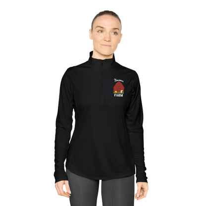 The Pickleball Farm  - Moisture Wicking Ladies Quarter-Zip Pullover