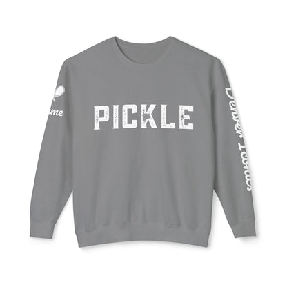 NPL Garment Dyed- Denver Iconics - Unisex 100% Cotton Lightweight Crew - Customize Sleeve w/ Name