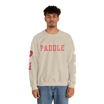 PADDLE Pickleball Crew Red letters. 4 sides customized