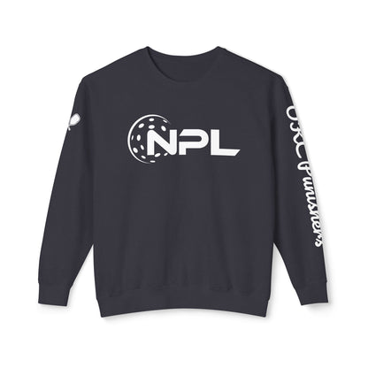NPL Garment Dyed- Unisex Garment Dyed Lightweight Crew - Customize Sleeve w/ Name
