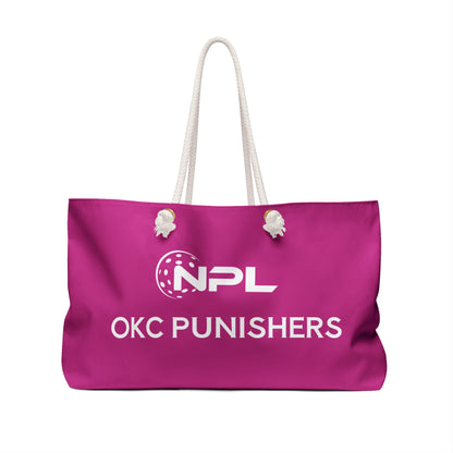 NPL Customizable Pink Weekender Bag for Sport Events & Travel