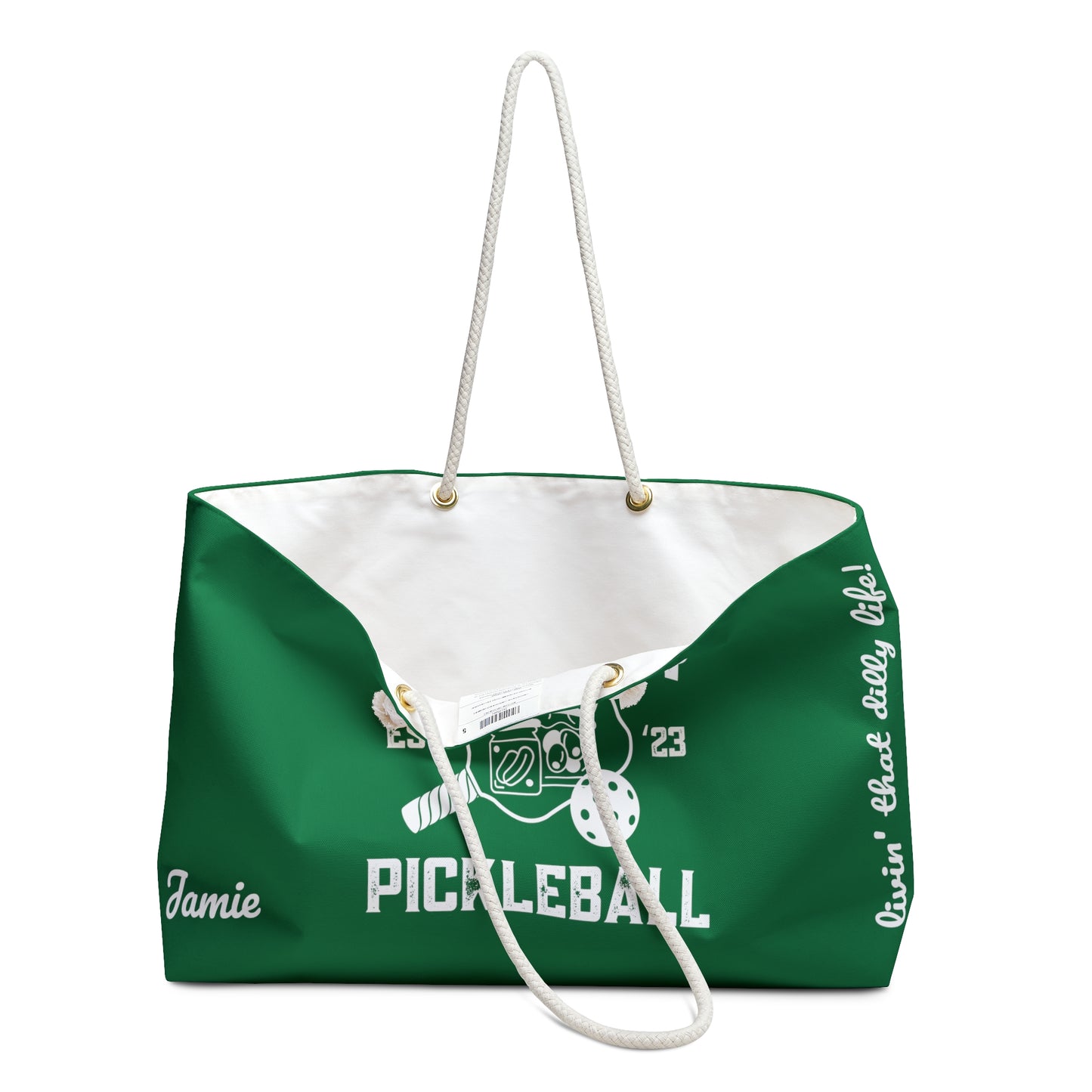 Kosher Pickleball - Weekender Bag GREEN - customize